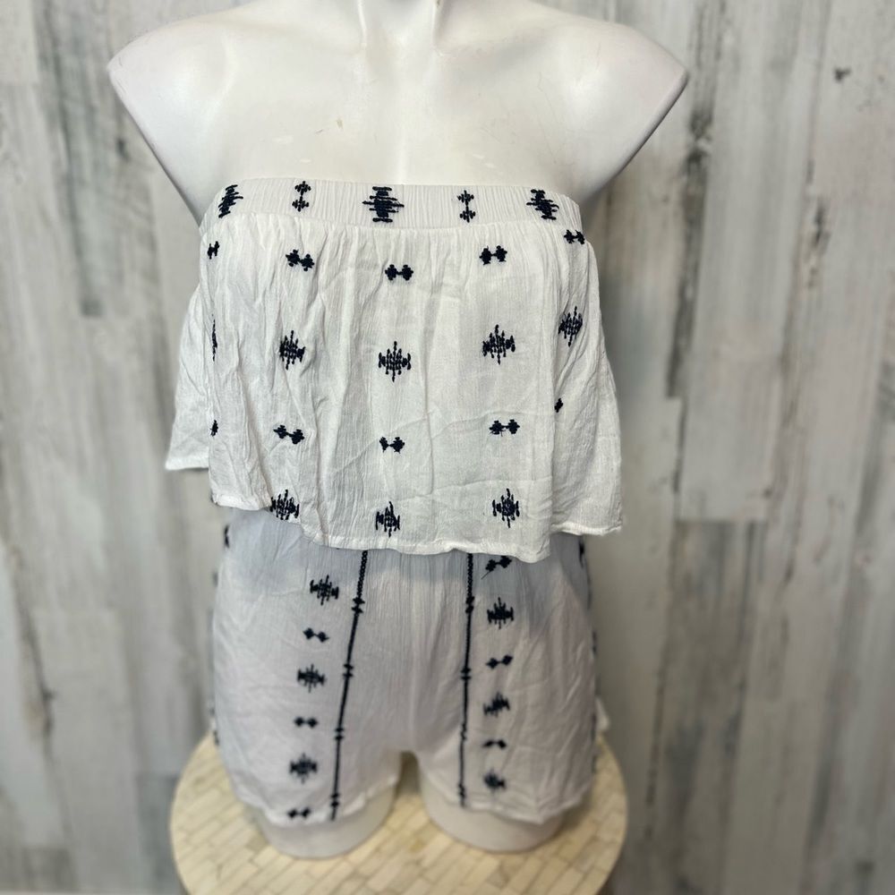 Papaya White Romper
